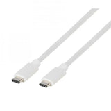 Vivanco Latauskaapeli USB-C/USB-C 2.0 1.2m Valkoinen