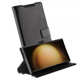 Vivanco Samsung Galaxy S24 Ultra -suojakotelo Classic Wallet, musta