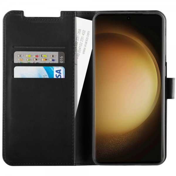 Vivanco Samsung Galaxy S24 Ultra -suojakotelo Classic Wallet, musta