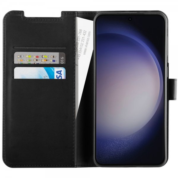 Vivanco Samsung Galaxy S24 -suojakotelo Classic Wallet, musta