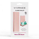 Vivanco Honor 200 Smart Fodral Classic Wallet ruusukulta