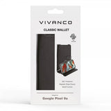 Vivanco Google Pixel 9a suojakotelo Classic Wallet, musta