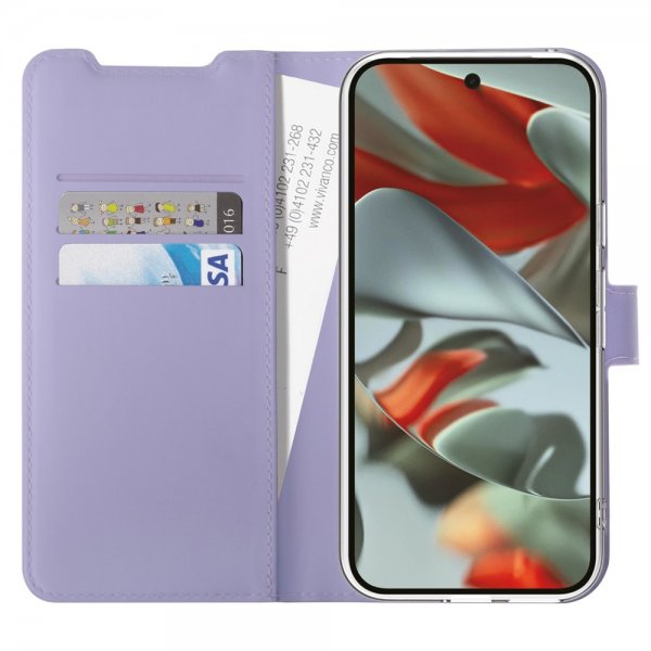 Vivanco Google Pixel 9a -suojakotelo, Classic Wallet, laventeli