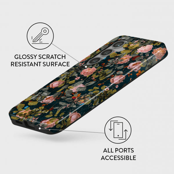 Burga Samsung Galaxy S24 Suojakuori Tough Bloomy Garden