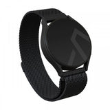 Burga Samsung Galaxy Watch 22mm Ranneke Metalliverkko Musta