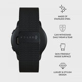 Burga Samsung Galaxy Watch 22mm Ranneke Metalliverkko Musta