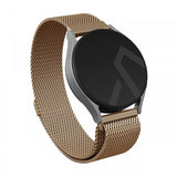 Burga Samsung Galaxy Watch 22mm Ranneke Metalliverkko Kulta