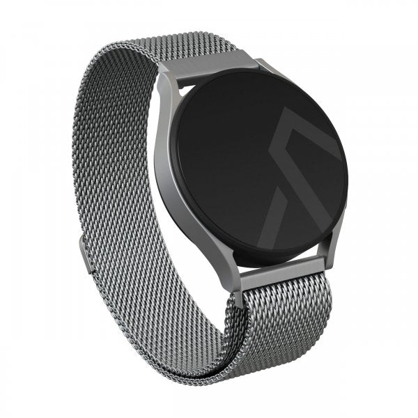 Burga Samsung Galaxy Watch 20mm Ranneke Metalliverkko Hopea