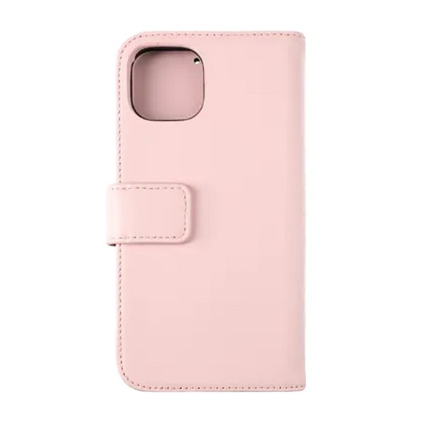 Rvelon iPhone 12/iPhone 12 Pro Kotelo, Aitoa nahkaa, Korttitasku, Pinkki