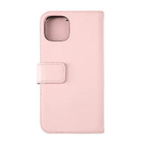 Rvelon iPhone 12/iPhone 12 Pro Kotelo, Aitoa nahkaa, Korttitasku, Pinkki