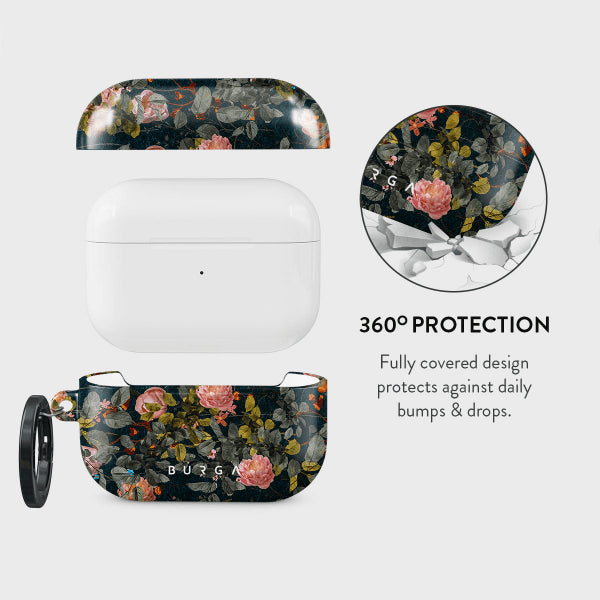 Burga AirPods Pro 2 -kuoret, Bloomy Garden -design