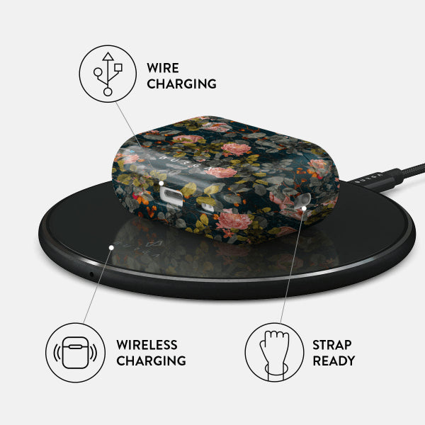 Burga AirPods Pro 2 -kuoret, Bloomy Garden -design