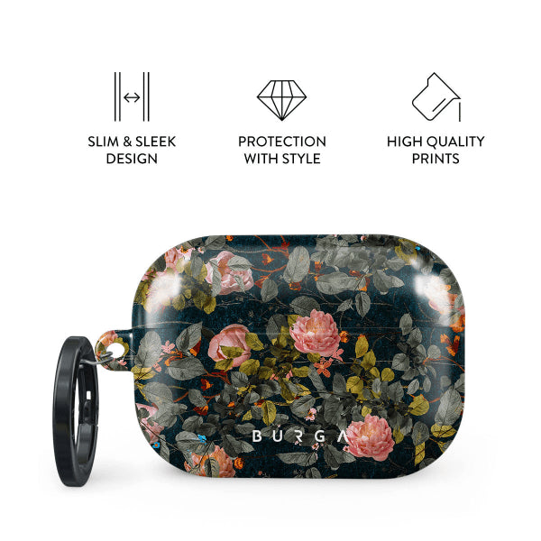 Burga AirPods Pro 2 -kuoret, Bloomy Garden -design