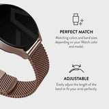 Burga Samsung Galaxy Watch 20mm Ranneke Mesh Elegance Ruusukulta
