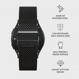 Burga Samsung Galaxy Watch 22mm Ranneke Mesh Elegance Musta