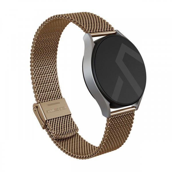 Burga Samsung Galaxy Watch 20mm Ranneke Mesh Elegance Kulta