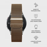 Burga Samsung Galaxy Watch 20mm Ranneke Mesh Elegance Kulta