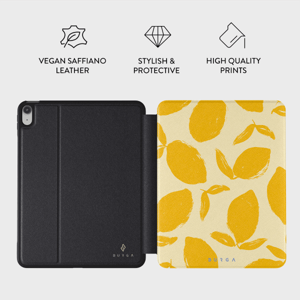 Burga iPad 10.9 (10. sukupolvi)/iPad 11 (A16) Folio-kotelo Lemon Tart