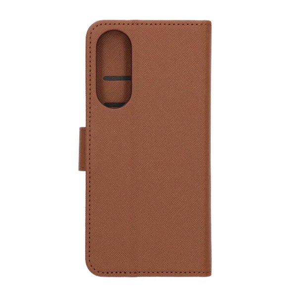 Samsung Galaxy S25 Edge -suojakotelo korttipaikalla, jalustatoiminnolla, ruskea