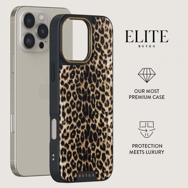 Burga iPhone 15 Pro -suojakuori Elite Dark MagSafe Player