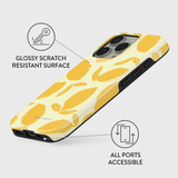 Burga iPhone 16 Suojakuori Tough Lemon Tart