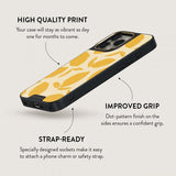 Burga iPhone 15 Pro -suojakuori Elite Dark MagSafe Lemon Tart