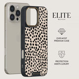 Burga iPhone 14 Suojakuori Elite Dark MagSafe Almond Latte