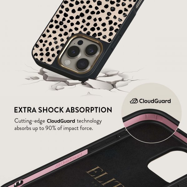 Burga iPhone 16 -suojakuori Elite Dark MagSafe Almond Latte