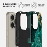 Burga iPhone 16 Pro Tough MagSafe -kuori, Emerald Pool