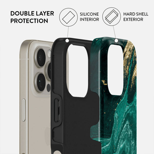 Burga iPhone 16 Suojakuori Tough MagSafe Emerald Pool