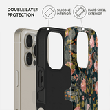 Burga iPhone 16 Plus -suojakuori Tough MagSafe Bloomy Garden