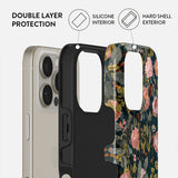 Burga iPhone 16 Suojakuori Tough MagSafe Bloomy Garden