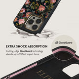 Burga iPhone 15 Pro Max Kuori Elite Dark MagSafe Bloomy Garden