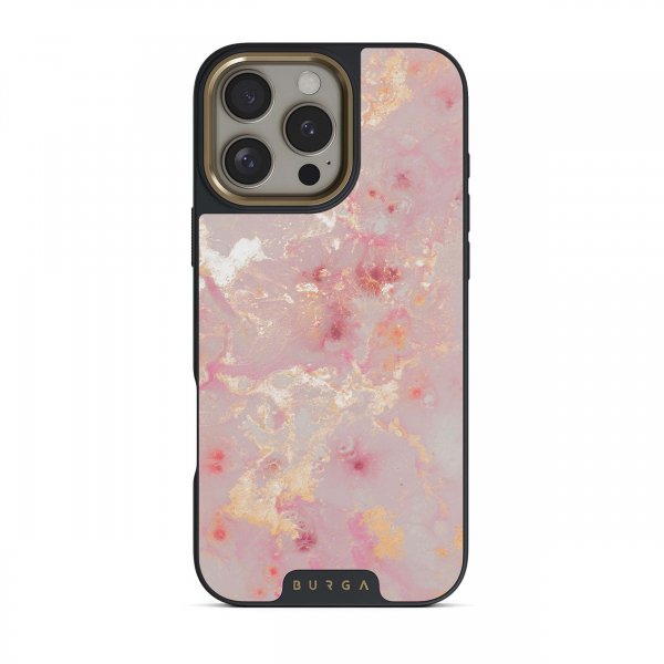 Burga iPhone 15 Plus Suojakuori Elite Dark MagSafe Golden Coral