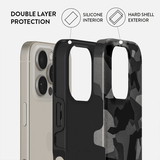Burga iPhone 16 Plus Kuori Tough MagSafe Night Black Camo