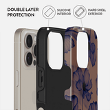 Burga iPhone 15 Kuori Tough Velvet Night