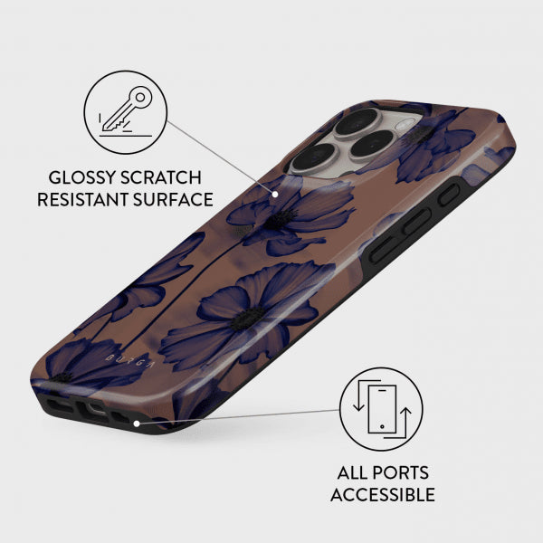 Burga iPhone 15 kuoret Tough MagSafe Velvet Night