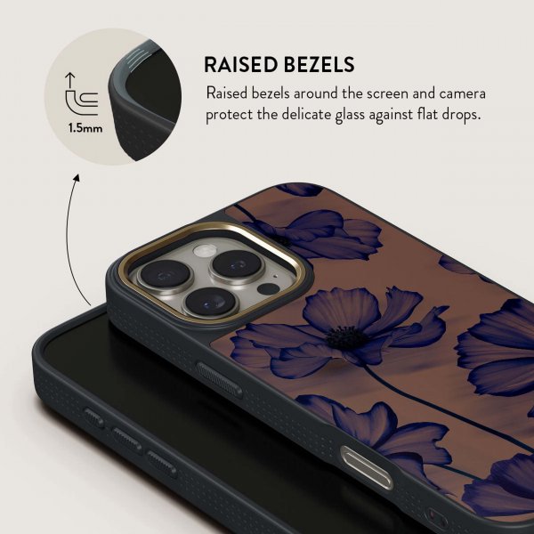 Burga iPhone 16 Pro Elite Dark MagSafe Velvet Night -kuori
