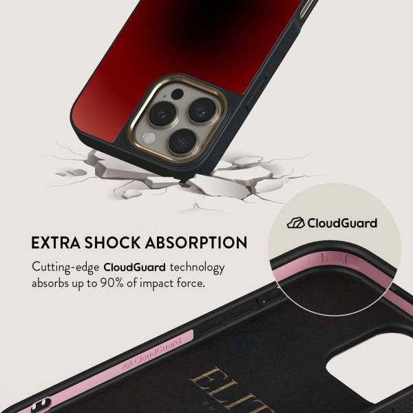 Burga iPhone 15 Plus Suojakuori Elite Dark MagSafe No Talking