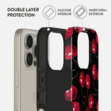 Burga iPhone 16 -suojakuori Tough Cherrybomb