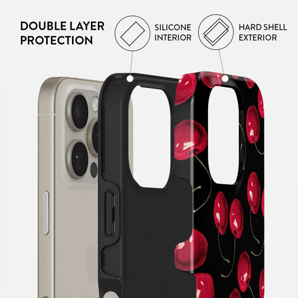 Burga iPhone 16 Plus -suojakuori Tough MagSafe Cherrybomb