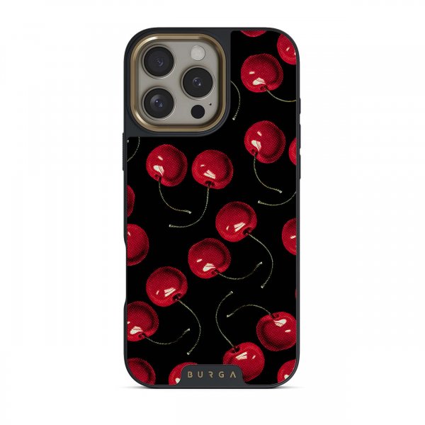 Burga iPhone 16 Plus -suojakuori Elite Dark MagSafe Cherrybomb