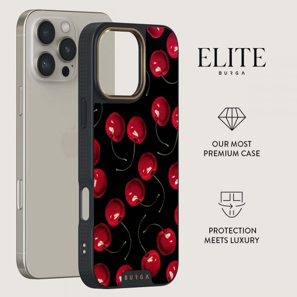 Burga iPhone 15 Pro Max Kuori Elite Dark MagSafe Cherrybomb