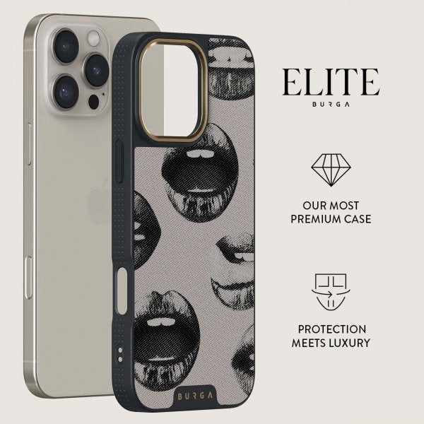 Burga iPhone 16 -suojakuori Elite Dark MagSafe Next Mistake