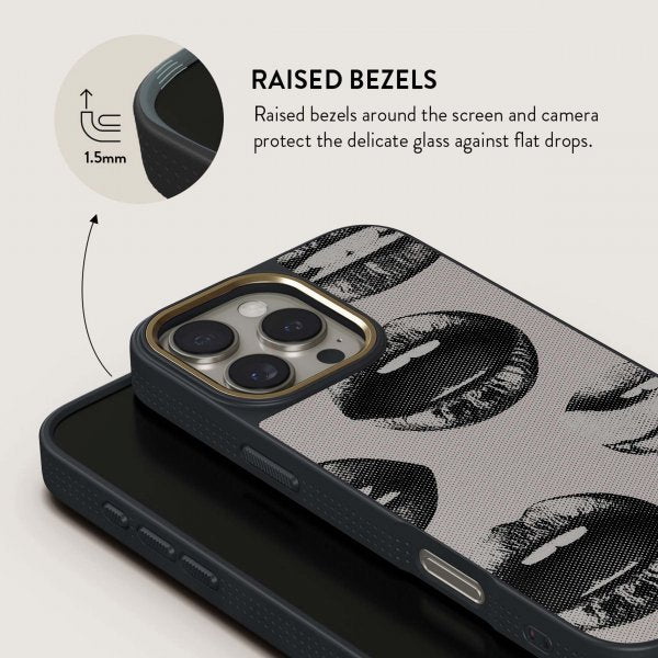 Burga iPhone 15 -kuori Elite Dark MagSafe Next Mistake
