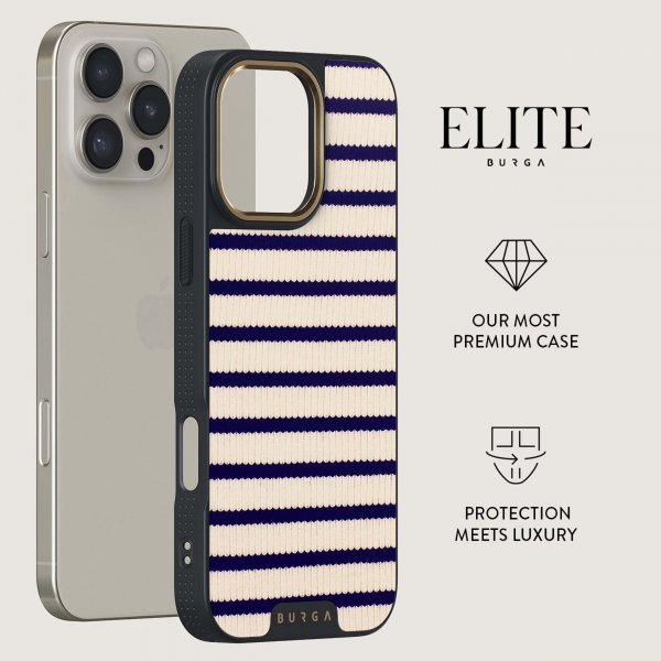 Burga iPhone 16 -suojakuori Elite Dark MagSafe Old Money