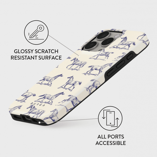 Burga iPhone 15 Plus Suojakuori Tough MagSafe Derby Race