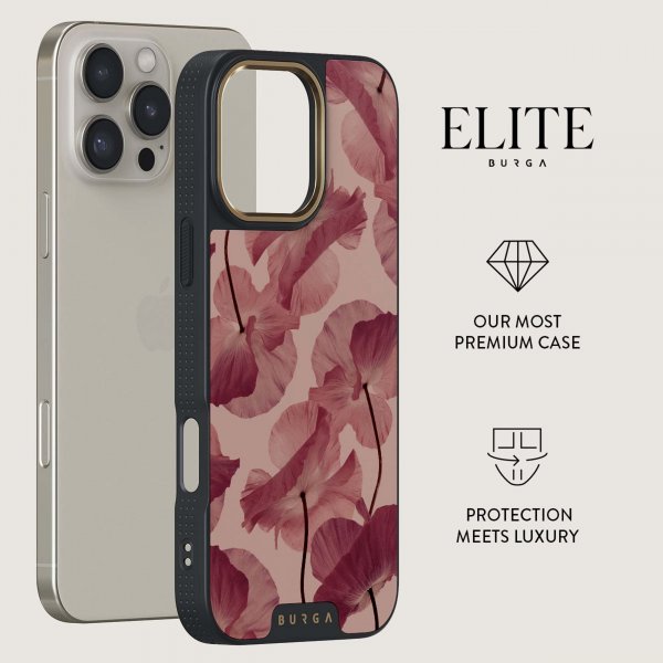 Burga iPhone 15 Plus Suojakuori Elite Dark MagSafe Tender Kiss