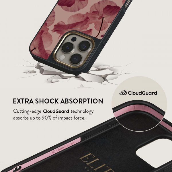 Burga iPhone 16 Plus -suojakuori Elite Dark MagSafe Tender Kiss