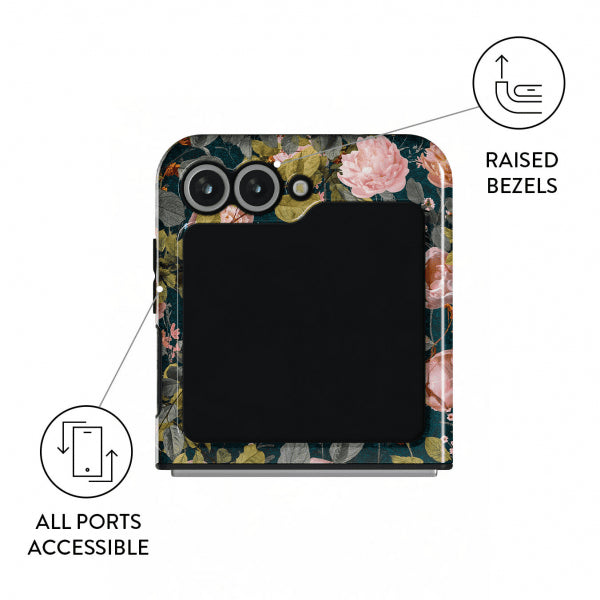 Burga Samsung Galaxy Z Flip 6 Kuori Tough Bloomy Garden